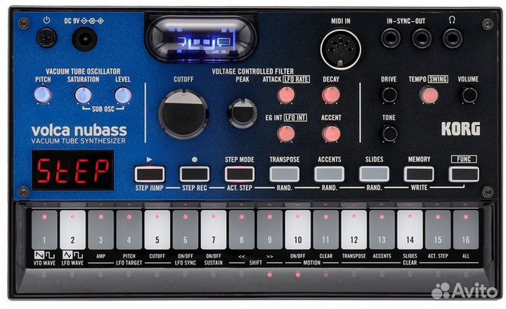 Аналоговая бас-машина Korg volca nubass