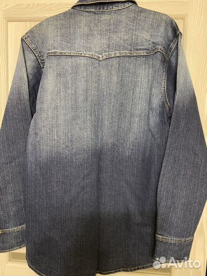 Куртка рубашка мужская плотный denim 54 размер