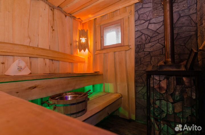 Русская баня на дровах,сауна + купель,чан