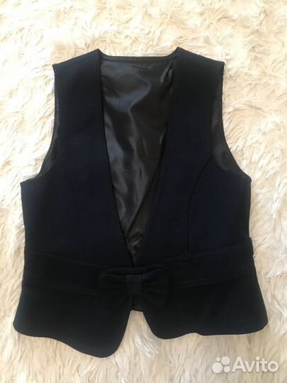 Школьная форма: сарафан, жилетка, брюки рост 128