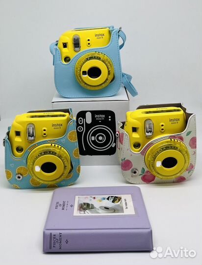 Instax mini с новыми чехлом и альбомом