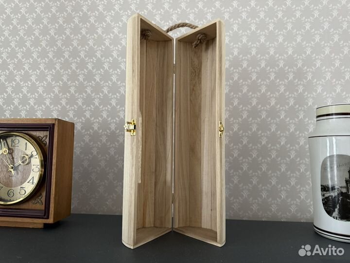 Коробка подарочная деревянная пустая