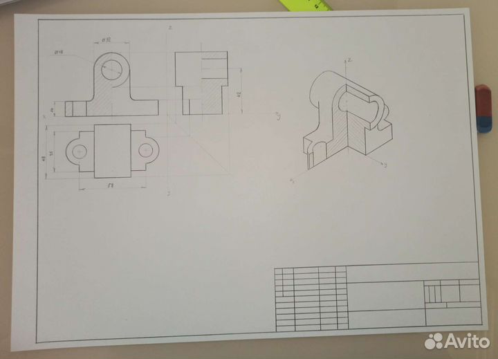 Инженерная графика чертежи