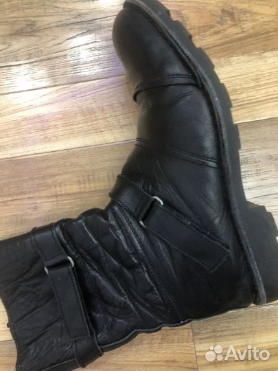 Кожаные ботинки мужские зимние 43-43,5 раз