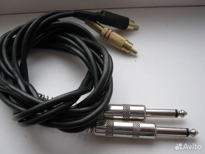 Кабель Jack 6.3-RCA