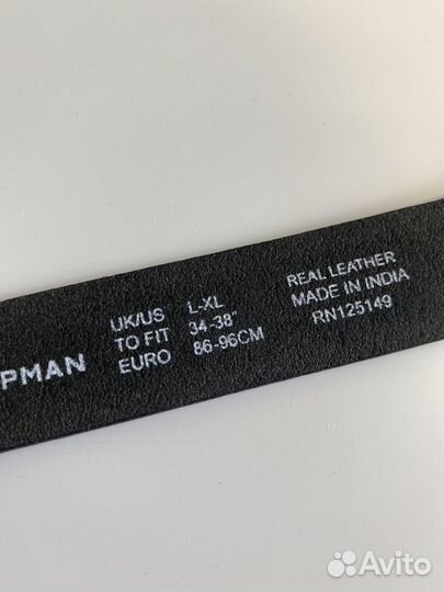 Мужской кожаный ремень, нат, кожа, новый