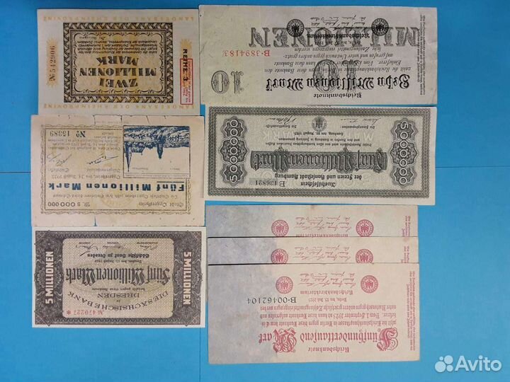 Банкноты Германии 1920-1930 годы Редкие