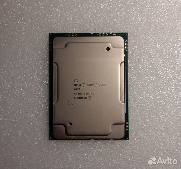 Intel Xeon Gold 6133 2.5GHz LGA3647 SR3M1 20C