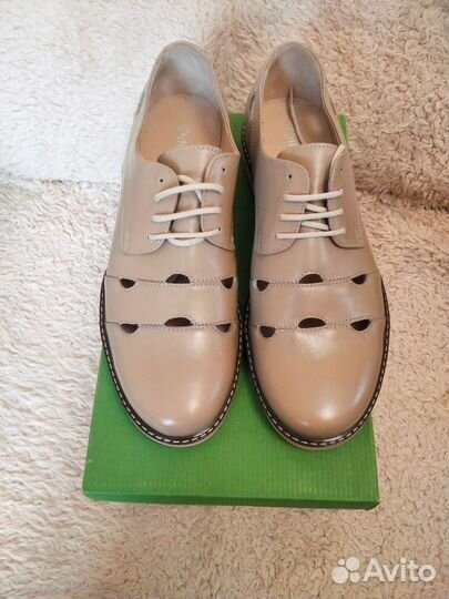 Ботинки летние кожаные