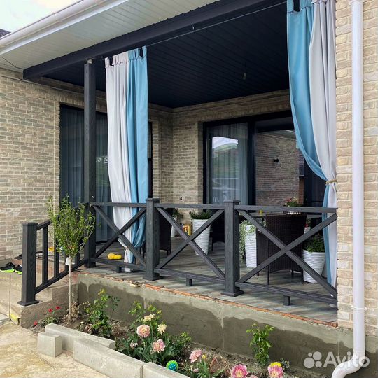 Ограждение для террасы из дпк