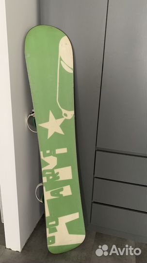 Сноуборд с ботинками 155