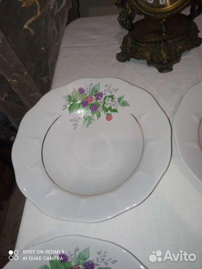 Тарелки фарфор суповые большие СССР