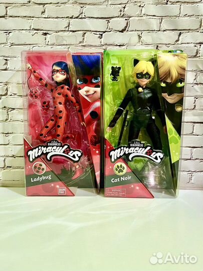 Кукла Леди Баг и Супер Кот за 2 шт./Плагг Тикки