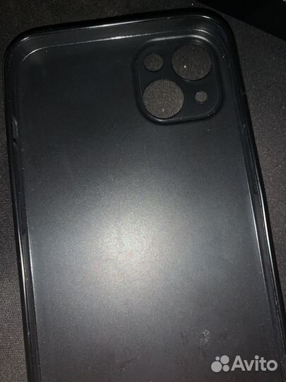 Черный чехол на iPhone 14 plus