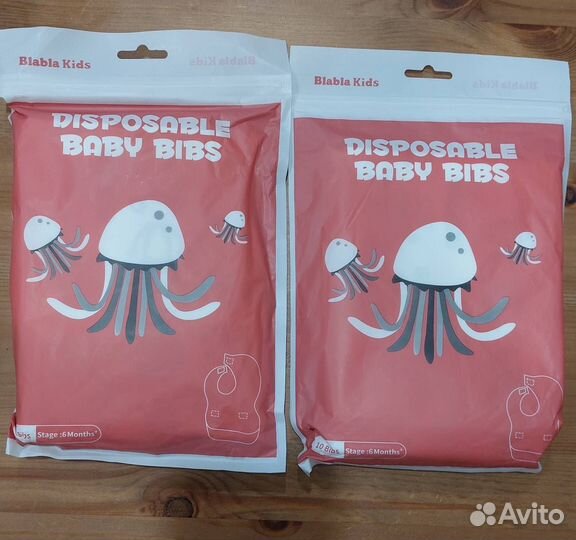 Одноразовые слюнявчики blabla kids