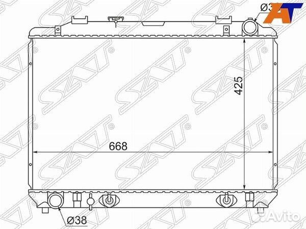 Радиатор toyota town ACE noah/lite ACE CR40 2C