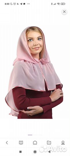 Новые ниспадающие платки в церковь