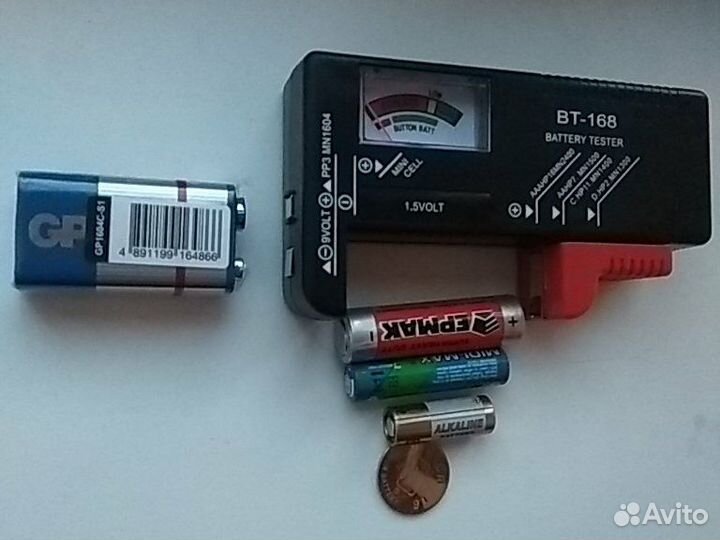 Тестер батареек