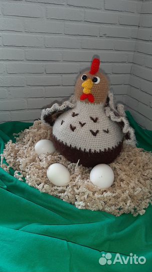 Вязаная курочка пасхальная. Вязаные игрушки