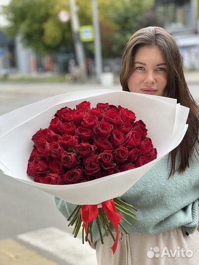 51 роза, 101 роза, розы с доставкой