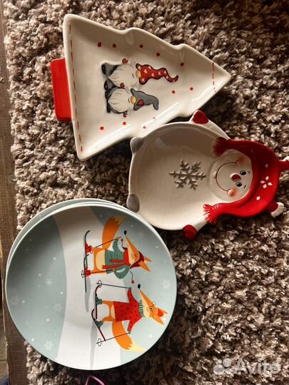 Тарелки новогодние