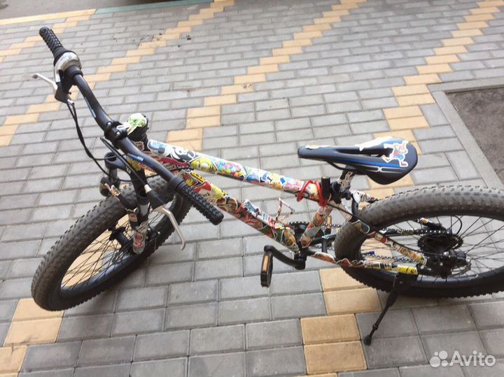 Велосипед горный с широкими колесами