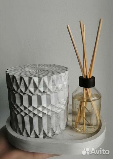 Декор из гипса(ваза, шкатулка, свечи)