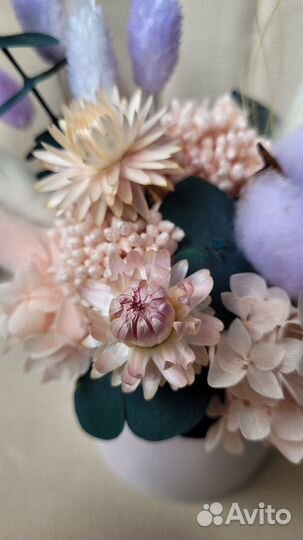 Композиция из сухоцветов для подарка и декора