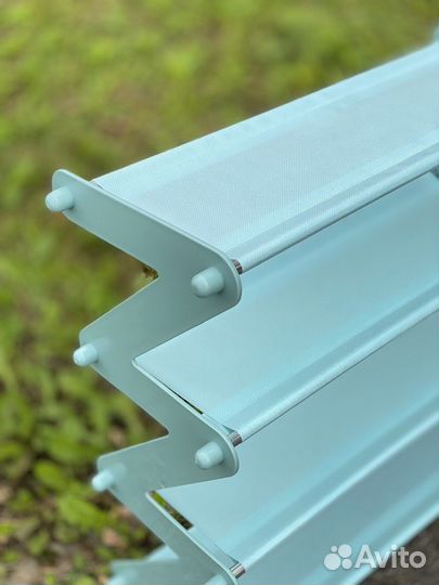 Этажерка универсальная 4-х ярусная голубая