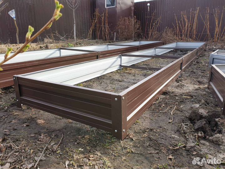 Оцинкованная грядка с полимерным покрытием