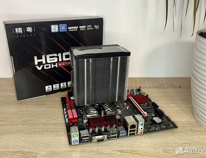 Intel core i5 13400f + h610m + 16 gb + cooler