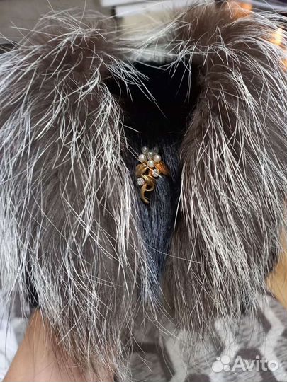 Шапка вязаная норка