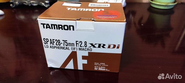 Объектив tamron 28 75mm f 2.8