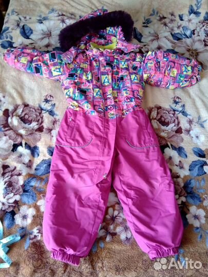 Зимний комбинезон для девочки 98