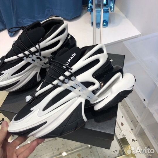 Кроссовки Balmain black/white