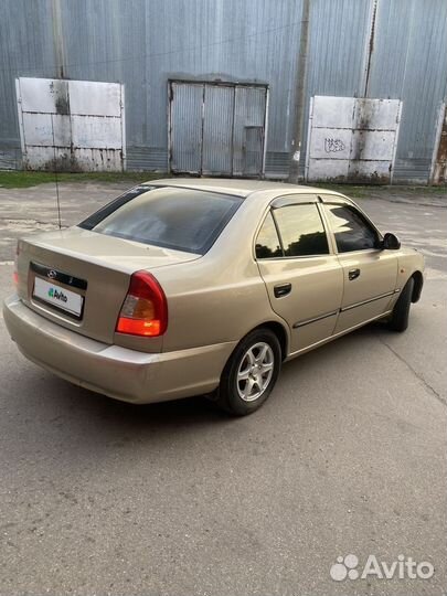 Hyundai Accent 1.5 МТ, 2004, 206 000 км