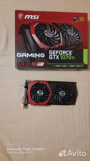 Видеокарта msi 1070 ti Gaming 8gb