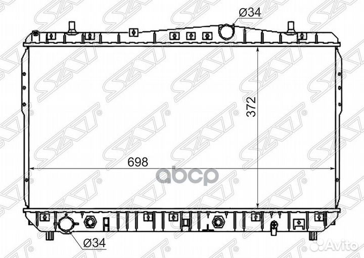 Радиатор daewoo nubira/chevrolet lacetti/suzuki