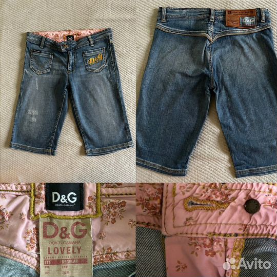 Винтаж. D&G. Джинсовые шорты