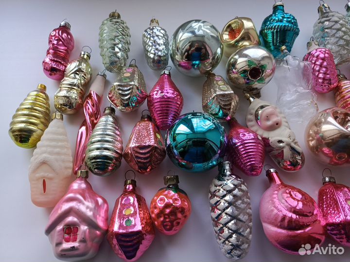 Елочные игрушки СССР одним лотом