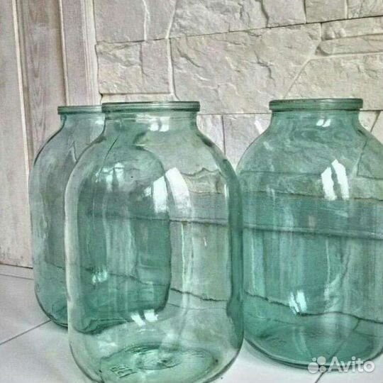 Банки стеклянные 3 литра. 100 штук