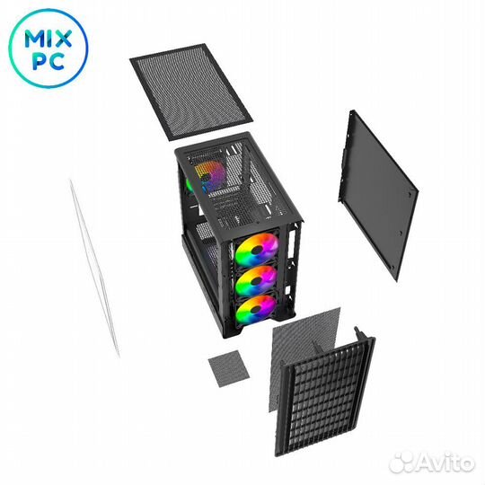 Корпус Powercase Mistral Micro C4B argb cmmcb-A4