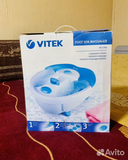 Ванночка для ног, массажер Vitek