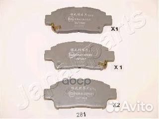 Колодки тормозные передние pa281af Japanparts