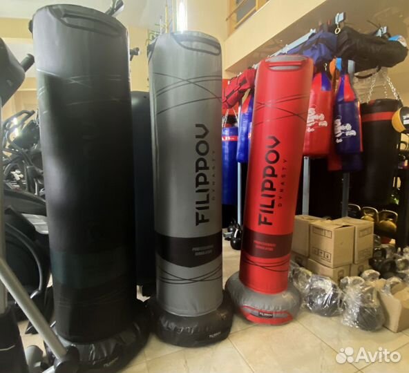 Напольный боксерский мешок-манекен 180*45*73