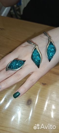 Серьги и кольцо