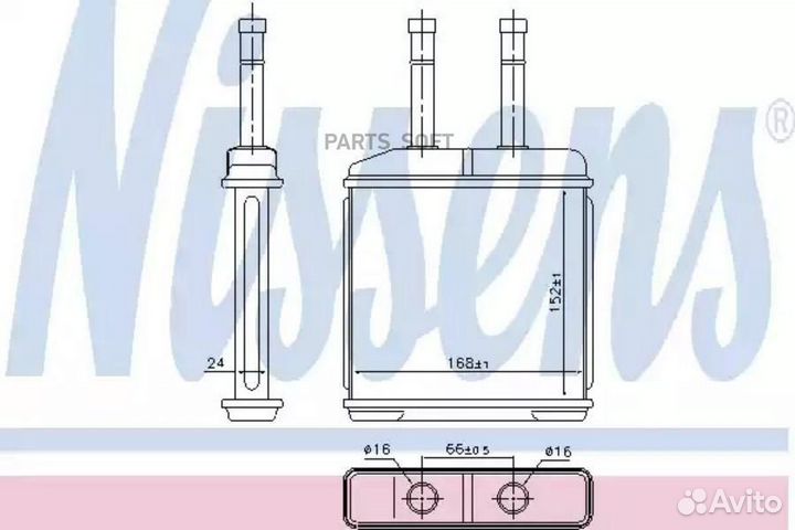 Радиатор отопителя daewoo matiz (1998) 0.8