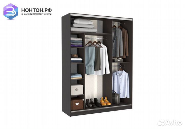 Шкаф-купе Бассо 4-600 Токио венге