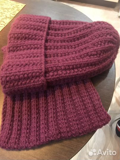 Шапка и снуд женский