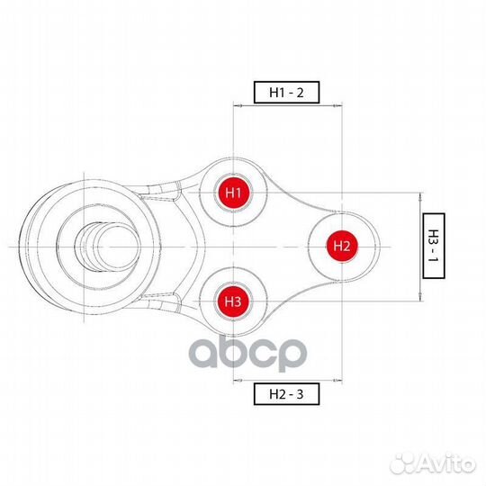 Опора шаровая toyota avensis II 02-08 CB0433 CTR